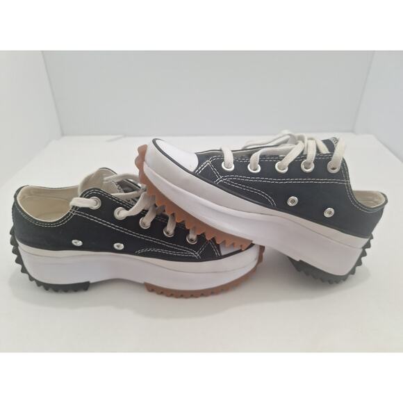Converse Run Star Hike Low Black White Gum 168816C Womens 5.5 Mens 4- Excellent - Picture 9 of 9